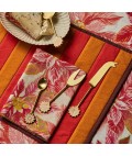 Bonnie and Neil | Tablecloth | Poinsettia Red | Round